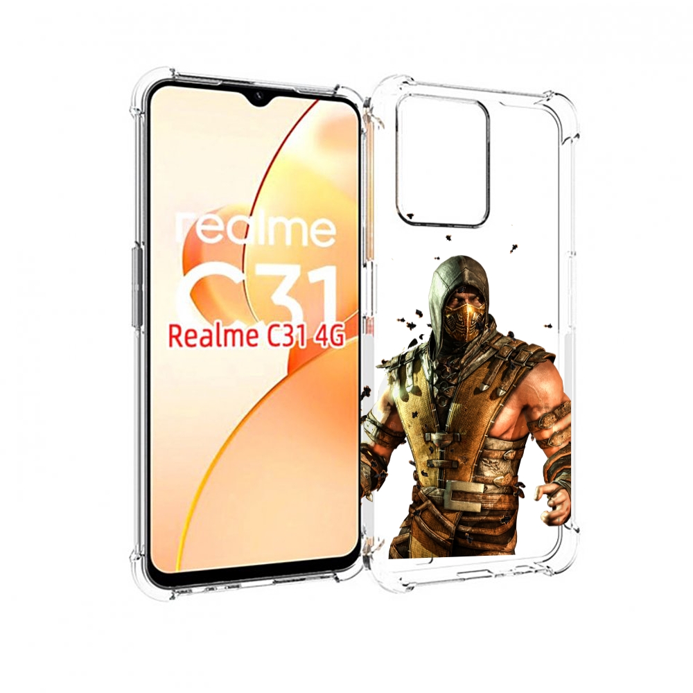 Чехол MyPads Mortal Kombat scorpion для OPPO Realme C31