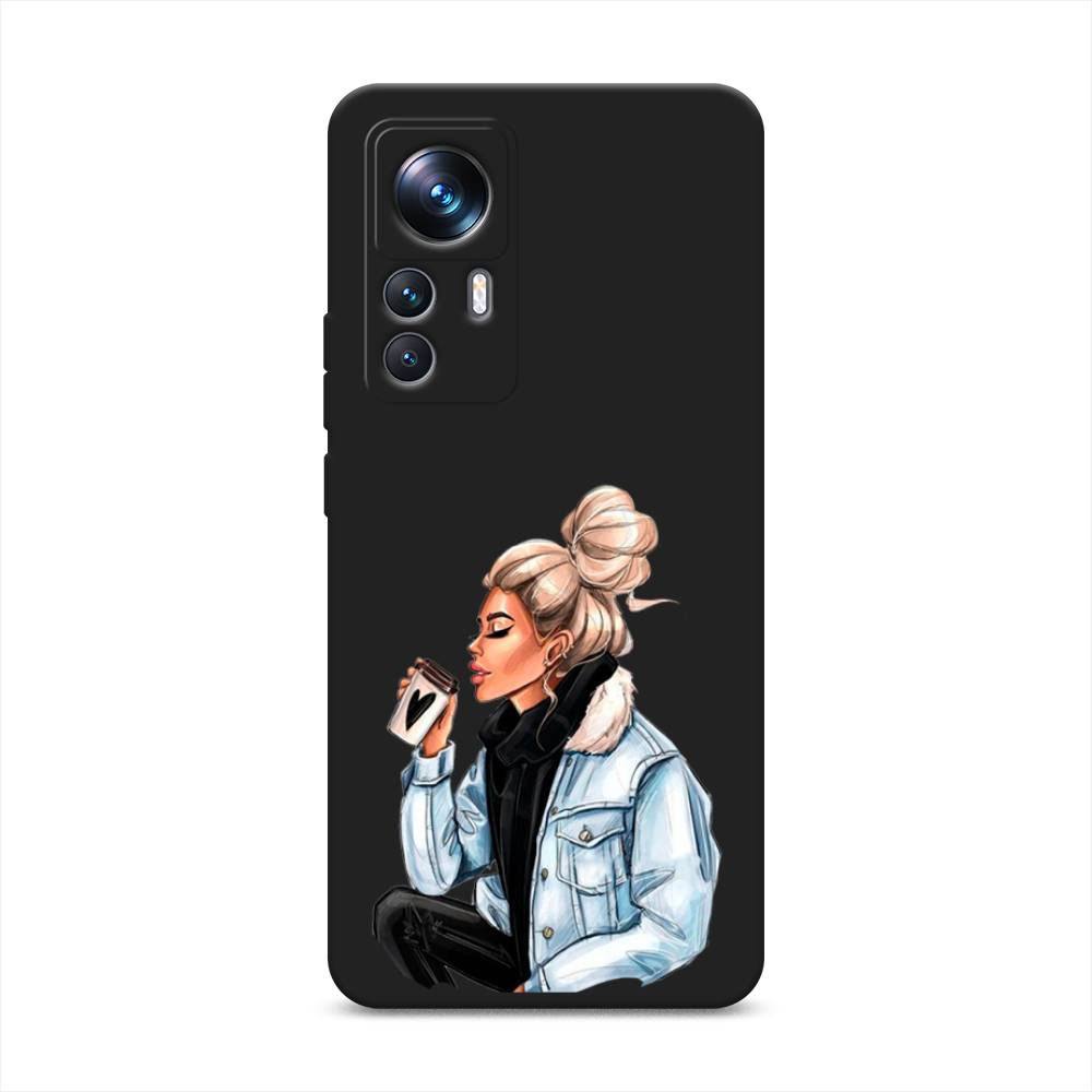 

Чехол Awog на Xiaomi 12T Pro "Cute girl", Бежевый;черный;голубой, 315752-1