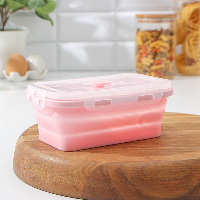 

Контейнер складной «Коста», 500 мл, 16x10x6 см, с крышкой, цвет МИКС