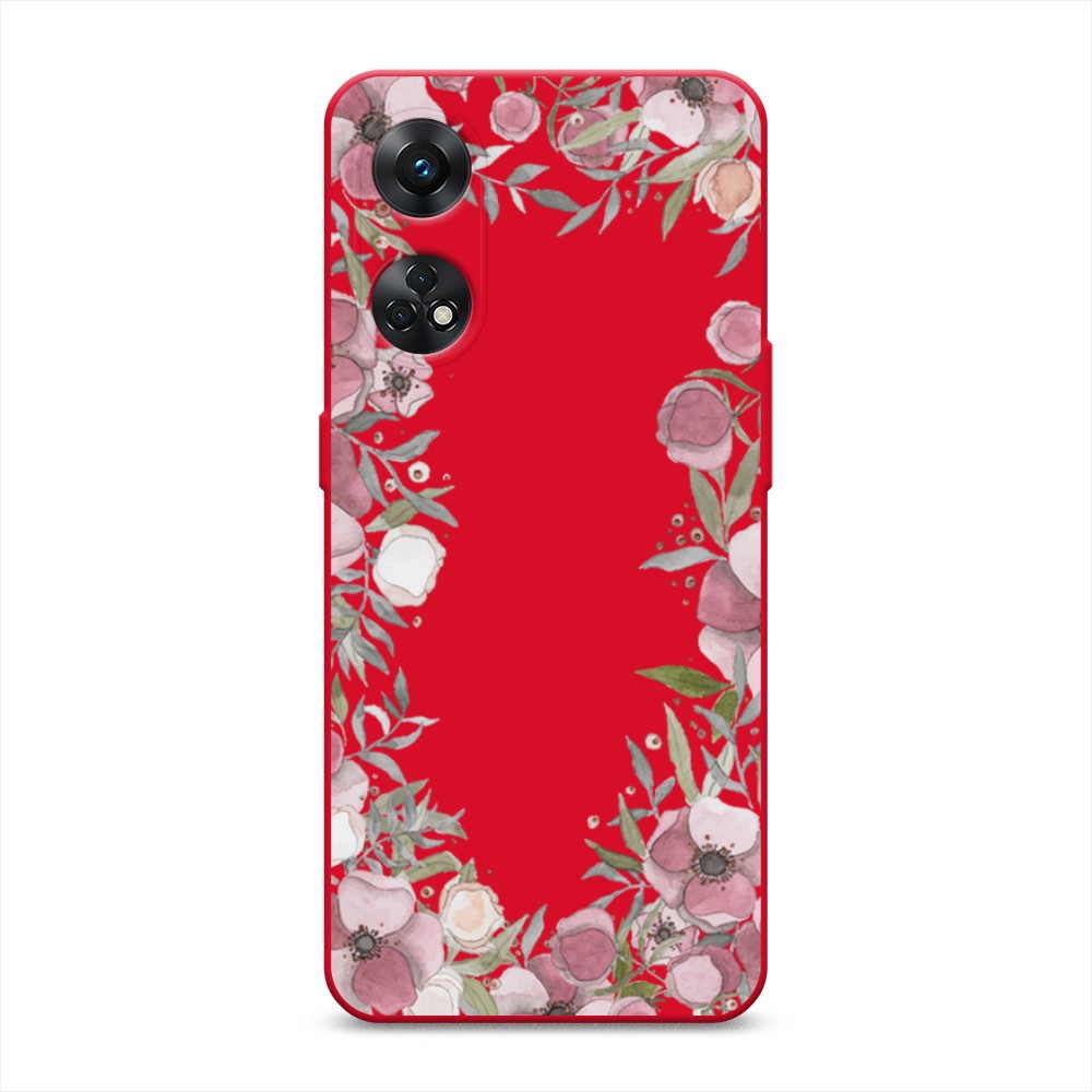 

Чехол Awog на Oppo Reno 8T 4G "Розовая цветочная рамка", Розовый;зеленый, 2513253-1