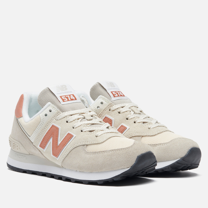 

Кроссовки женские New Balance 574 Premium Basics бежевые 40 EU, 574 Premium Basics