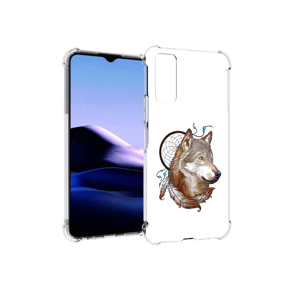 

Чехол MyPads Tocco для Vivo Y20 волк и ловец снов (PT154038.379.269), Прозрачный, Tocco