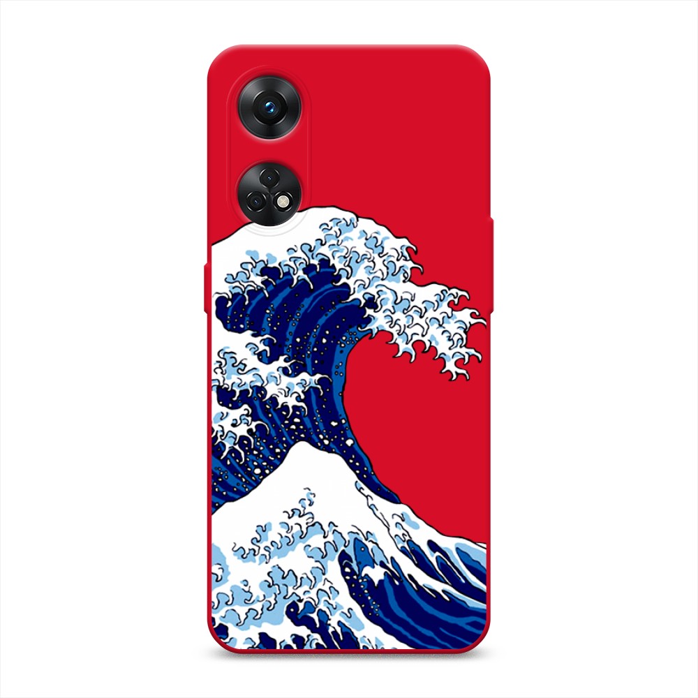 

Чехол Awog на Oppo Reno 8T 4G "Волна в Канагаве", Синий;белый, 2513253-1