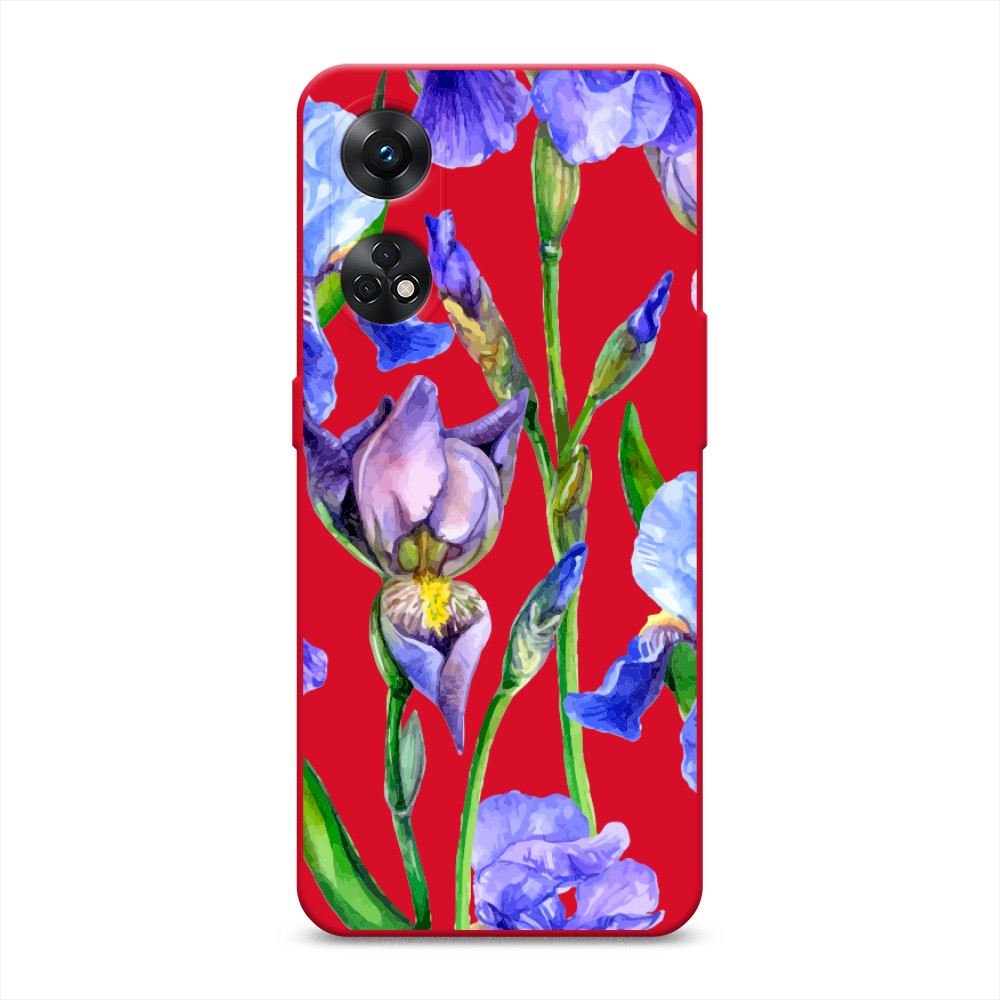 

Чехол Awog на Oppo Reno 8T 4G "Синие ирисы", Фиолетовый;голубой;зеленый, 2513253-1
