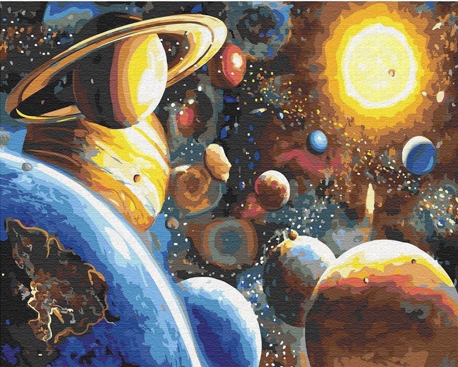 

Картина по номерам Paintboy Original GX22389 Солнечная система 40х50см, GX22389