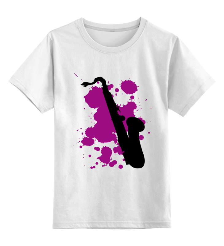 

Детская футболка Printio Saxophone цв.белый р.116, 0000000794148