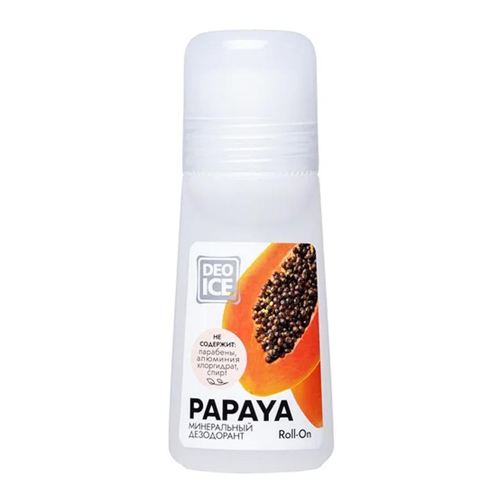 фото Минеральный дезодорант deoice roll-on papaya, 65 мл.