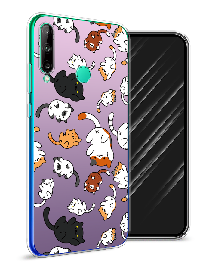 

Чехол Awog на Huawei P40 lite E "Котопад", Фиолетовый;белый, 612450-7