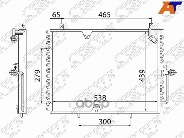 

Радиатор Кондиционера Mercedes E-Class W124 84-92 Sat арт. ST-47-0024