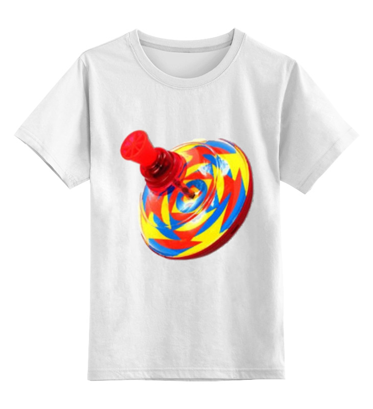 

Детская футболка Printio юла цв.белый р.116, 0000000791438