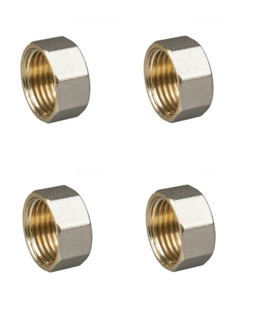 

Заглушка 1/2" ВР никелированная латунь 4 шт TIM GM002N