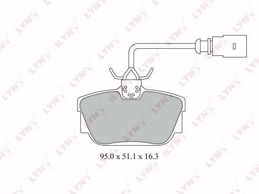 

Колодки торм.задн.VW Transporter IV 1.9D-2.8 90-03, Sharan 1.8T-2.8 95-10, FORD Galaxy 1.9