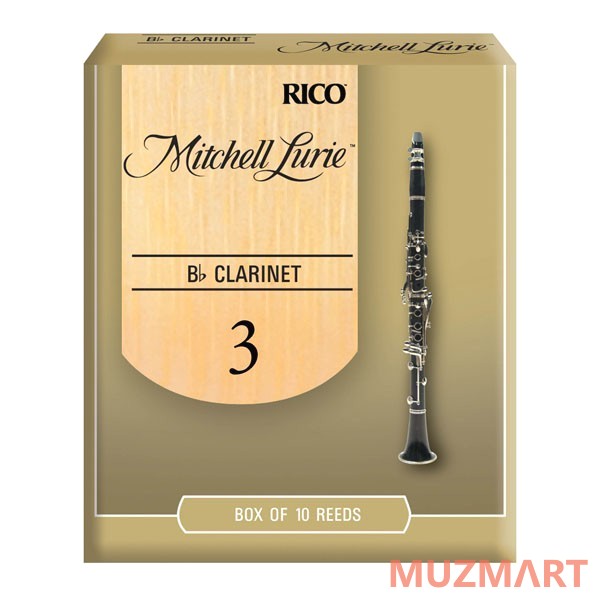 

Rico RML10BCL300 Micheal Lurie Bb №3 Трости для кларнета 10 шт/упак