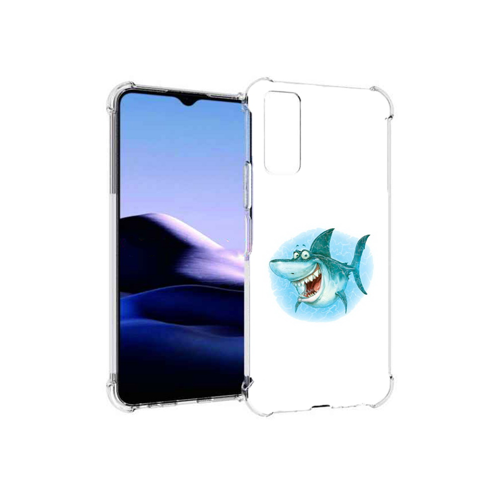 

Чехол MyPads Tocco для Vivo Y20 веселая акула (PT154038.379.261), Прозрачный, Tocco