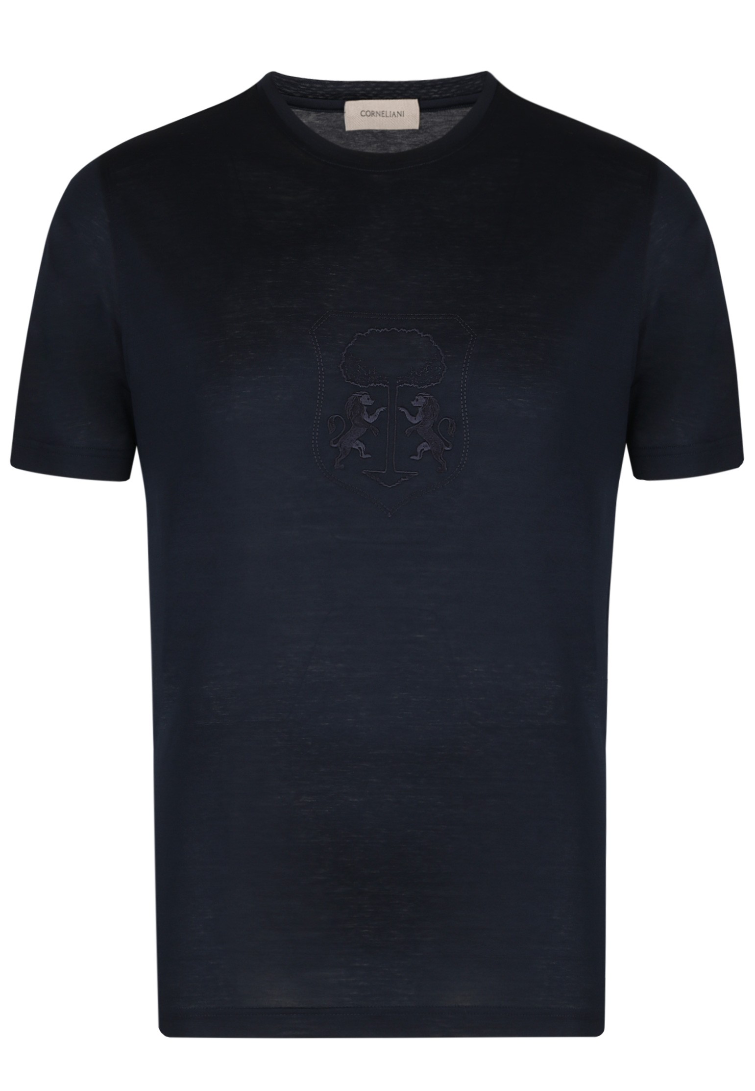 

Футболка мужская Corneliani 128475 синяя 54 IT, Синий, 128475