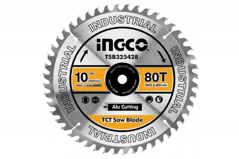 

INGCO Диск пильный TCT по алюминию (254х30 мм; 80Т) INGCO TSB325428