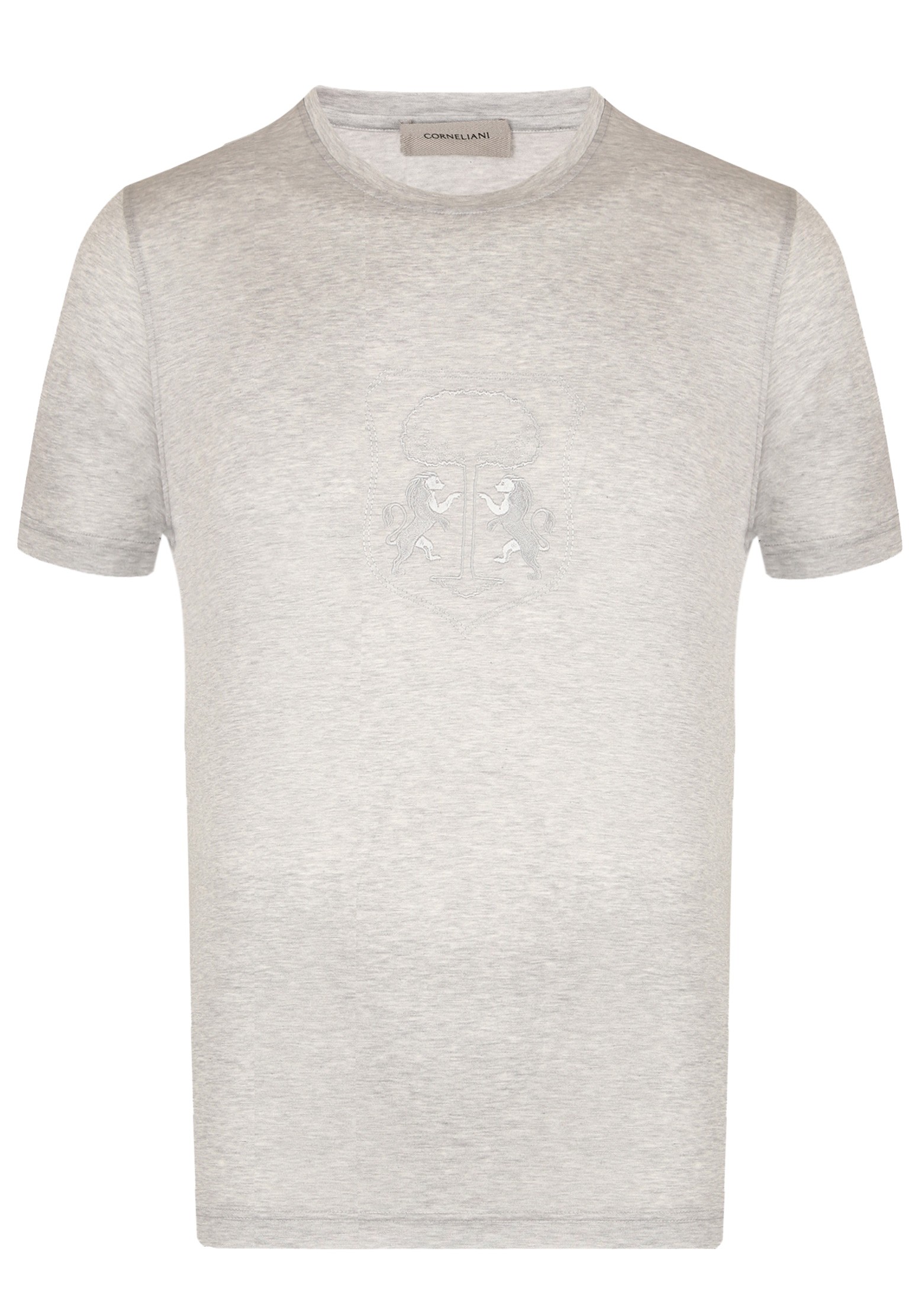 

Футболка мужская Corneliani 128475 серая 54 IT, 128475