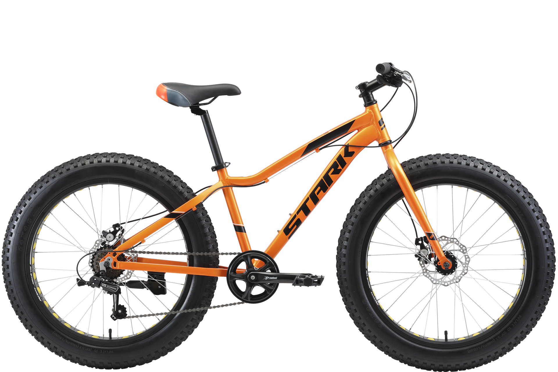 Велосипед Stark Rocket Fat 24.1 D 2021 12" оранжевый/черный