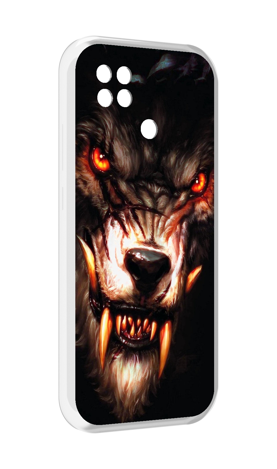 

Чехол MyPads злой голодный волк мужской для Xiaomi Poco C40, Прозрачный, Tocco