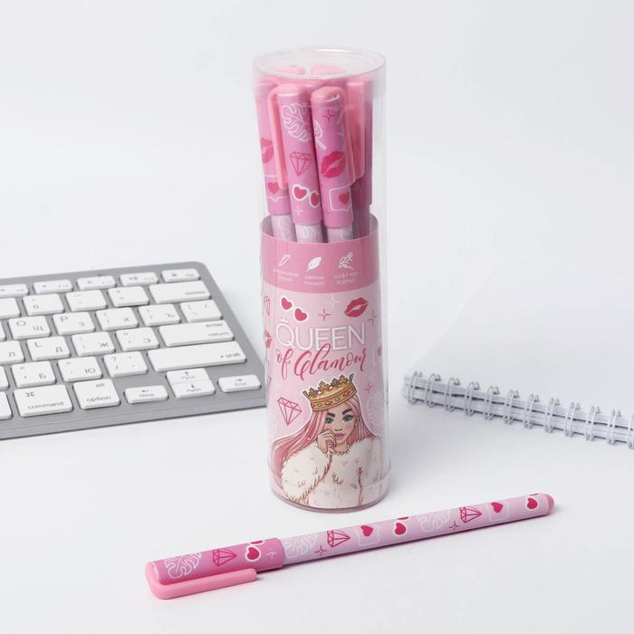 

Ручка с колпачком и нанесением soft-touch Queen, синяя паста, 0,7 мм, цена за 1 шт, 8 Марта