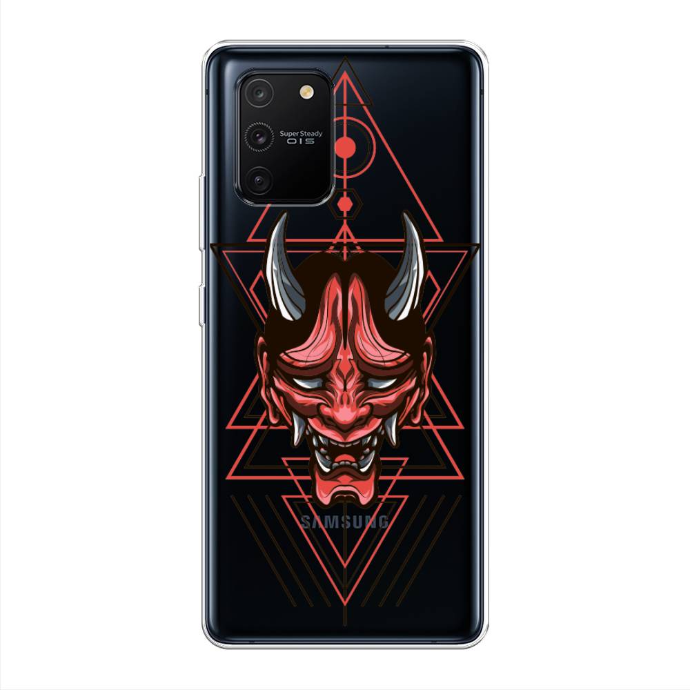 

Чехол на Samsung Galaxy S10 Lite "Hanya Oni mask", Серый;красный;черный, 210050-4