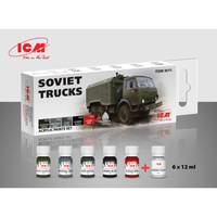 фото C3011 icm набор акриловой краски для советских грузовых автомобилей nobrand