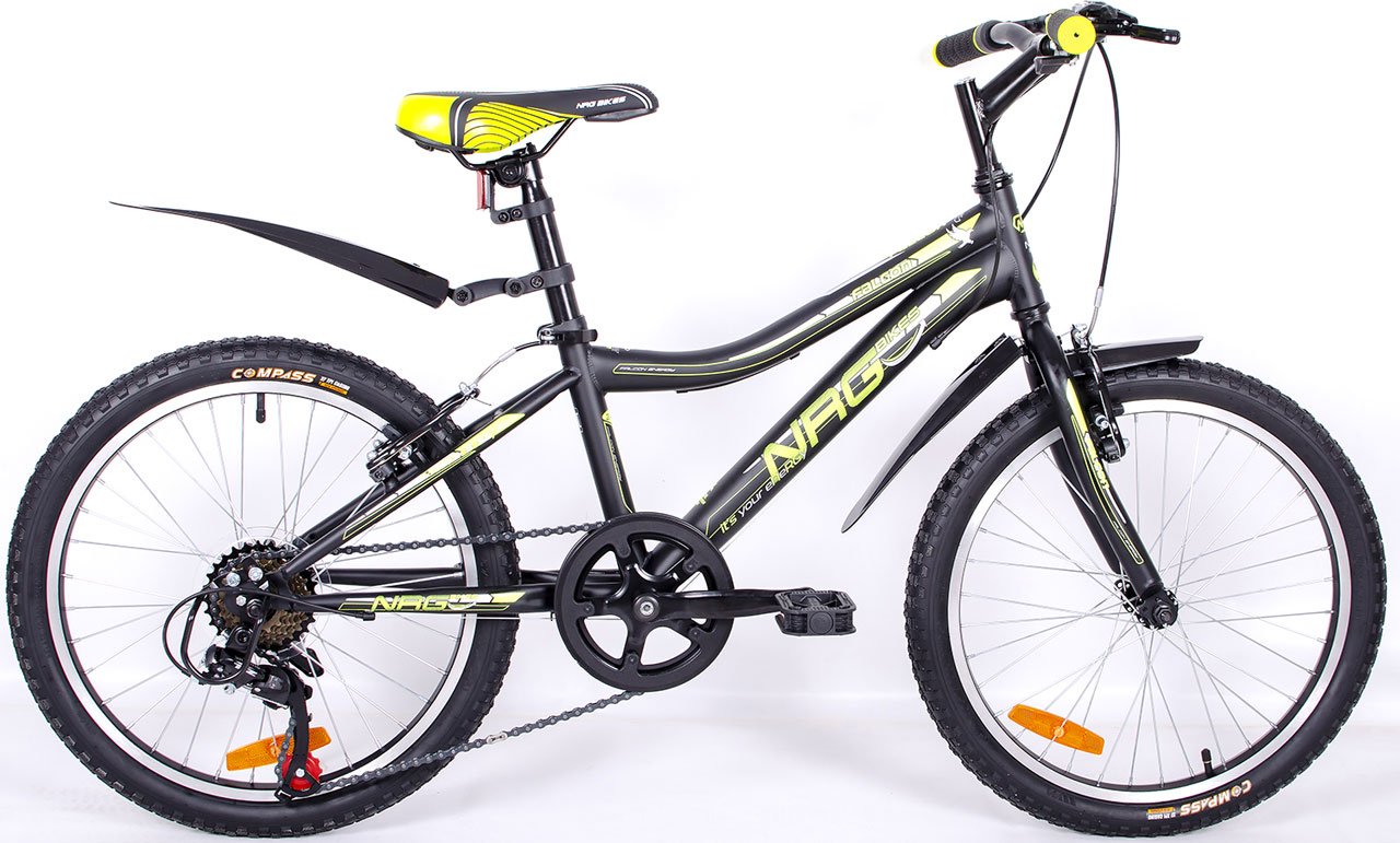Велосипед детский NRG bikes FALCON 20 black/lemon/silver