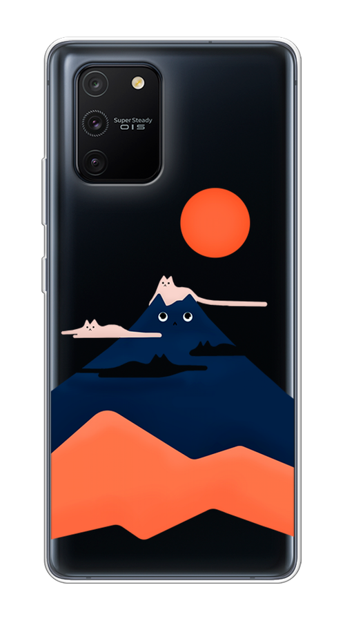 

Чехол на Samsung Galaxy S10 Lite "Кот-гора", Черный;оранжевый, 210050-4