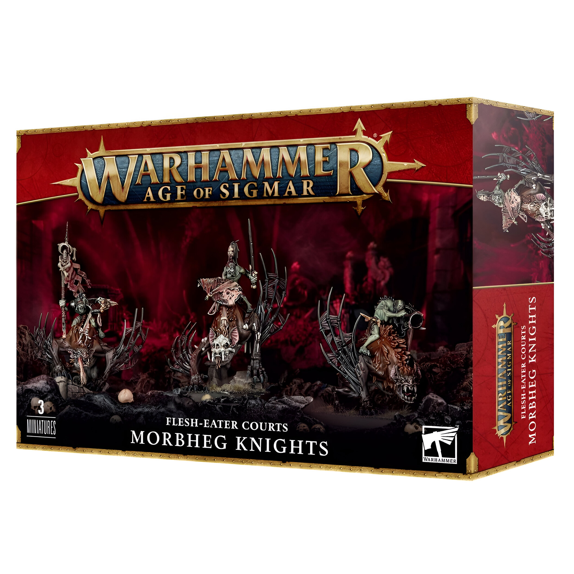 Миниатюры Games Workshop Warhammer Age of Sigmar Flesh-Eater Courts Morbheg Knights тени вокруг трона историчекские миниатюры