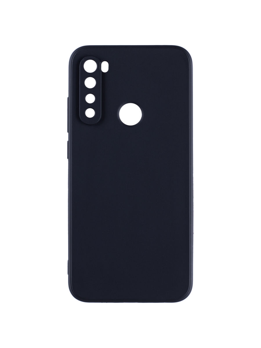 Чехол для Xiaomi Redmi Note 8 2021, 2019 с защитой камеры, с микрофиброй, черный