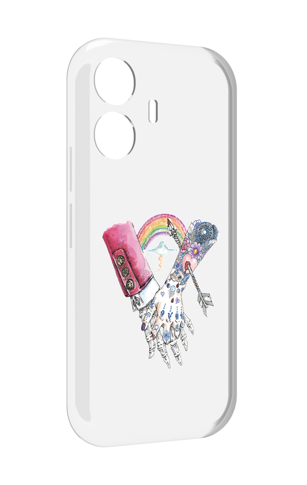 

Чехол MyPads абстракция руки в татуировках для Vivo Y77E / Vivo iQOO Z6 Lite, Прозрачный, Tocco