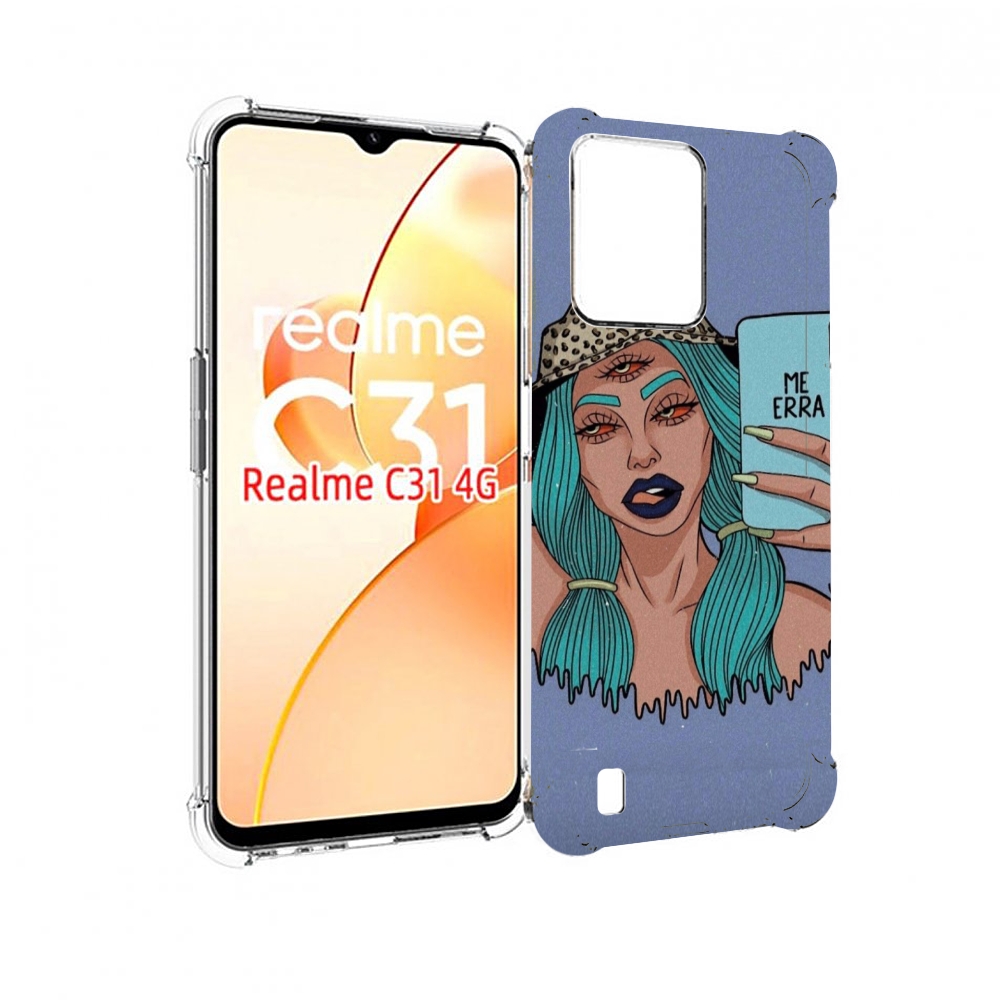 

Чехол MyPads ME Erra женский для OPPO Realme C31, Прозрачный, Tocco