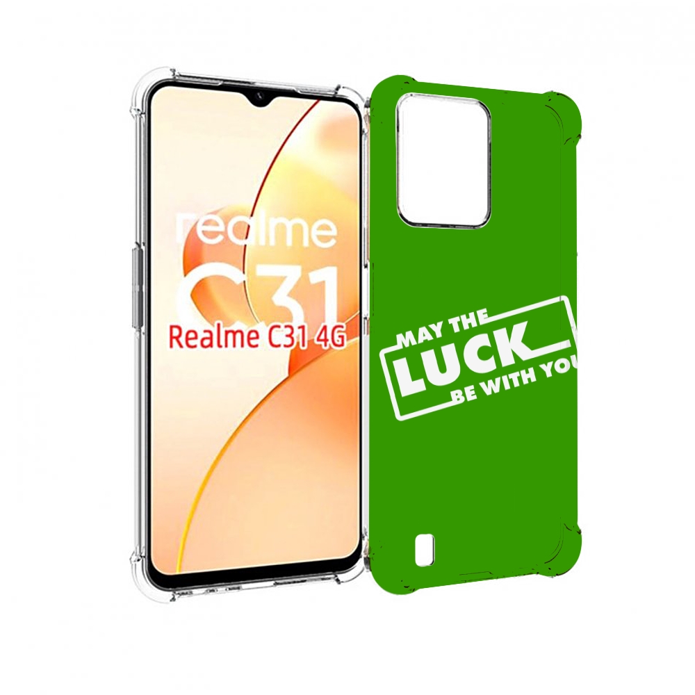 

Чехол MyPads Luck green для OPPO Realme C31, Прозрачный, Tocco