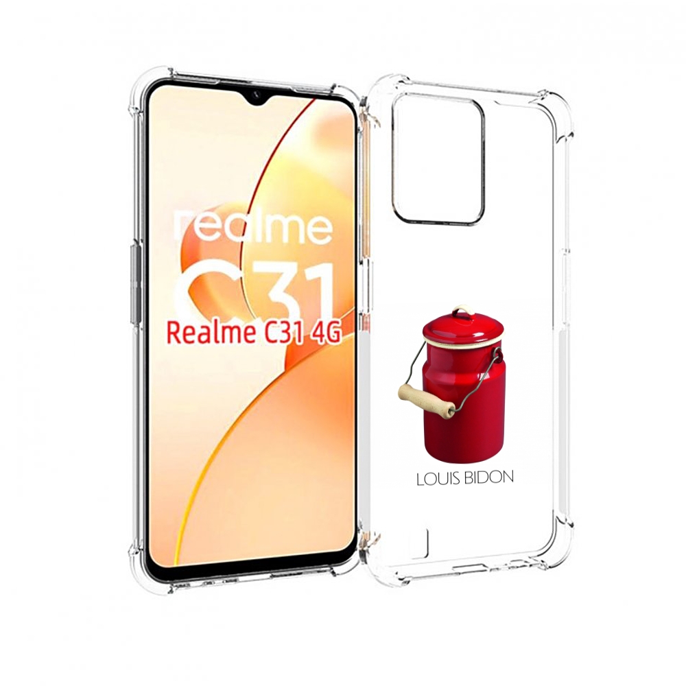

Чехол MyPads Louis-bidon для OPPO Realme C31, Прозрачный, Tocco