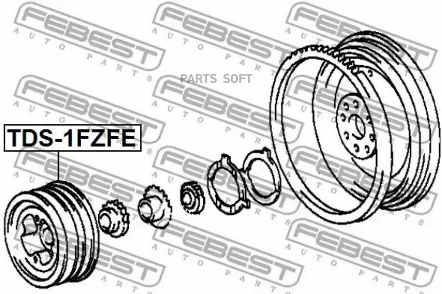 

FEBEST Шкив коленвала FEBEST TDS-1FZFE