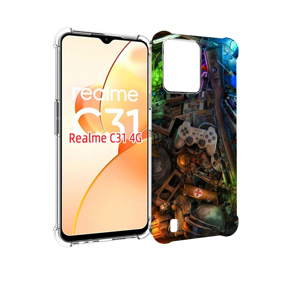 

Чехол MyPads JlaMBcPa6eM для OPPO Realme C31, Прозрачный, Tocco