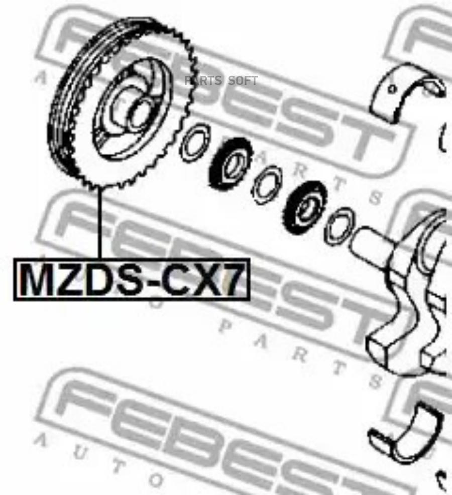 

FEBEST Шкив коленвала FEBEST MZDS-CX7