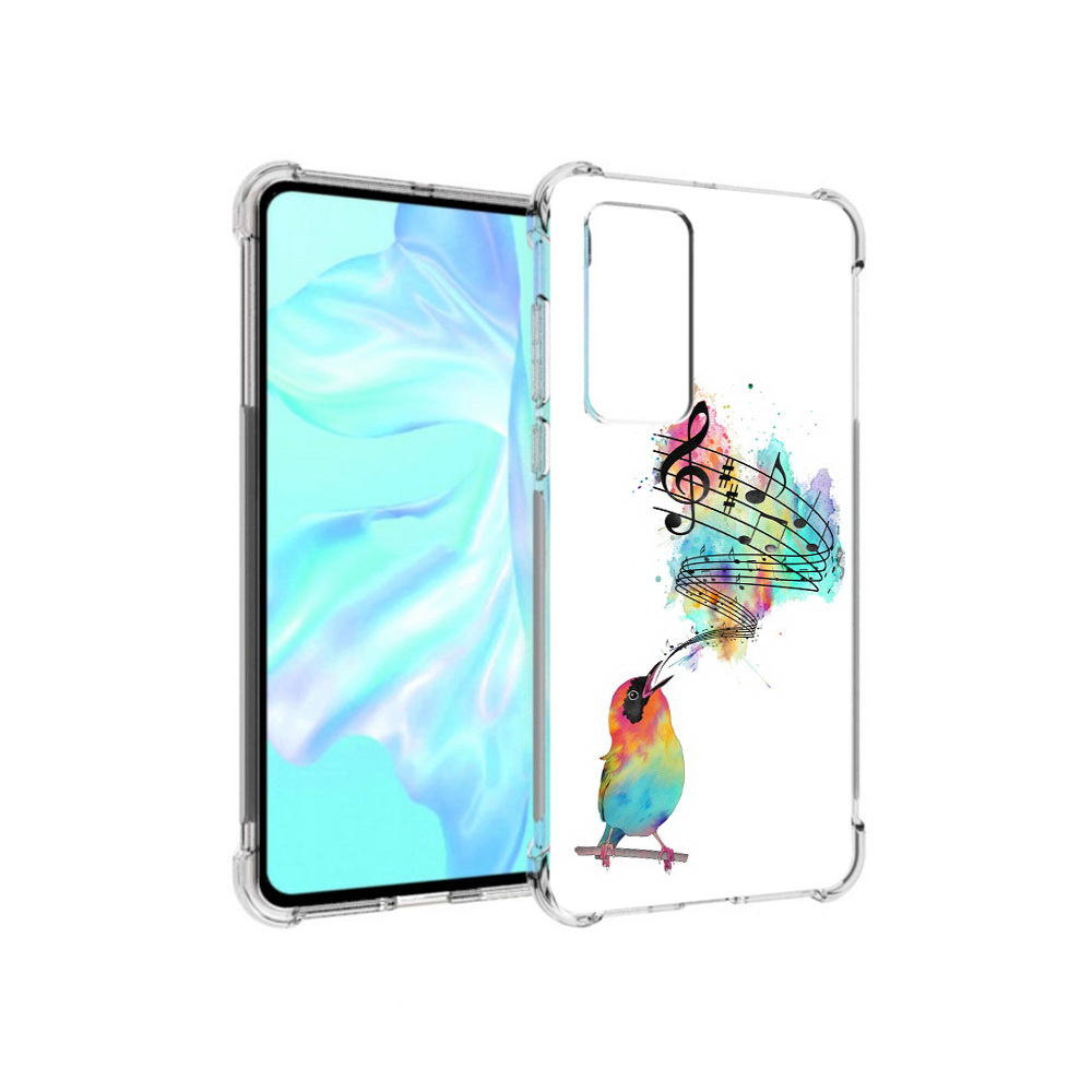 

Чехол MyPads Tocco для Huawei P40 певчая птичка, Прозрачный, Tocco