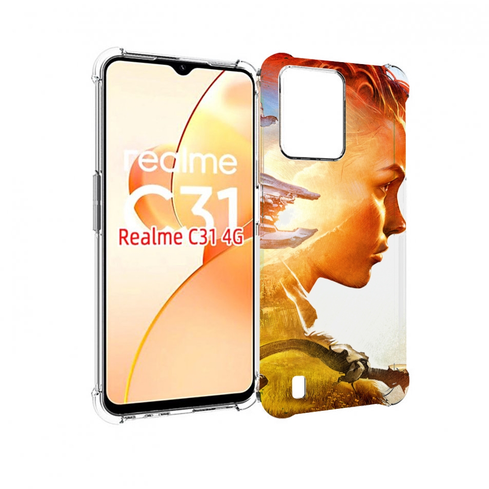 

Чехол MyPads Horizon Zero Dawn art для OPPO Realme C31, Прозрачный, Tocco