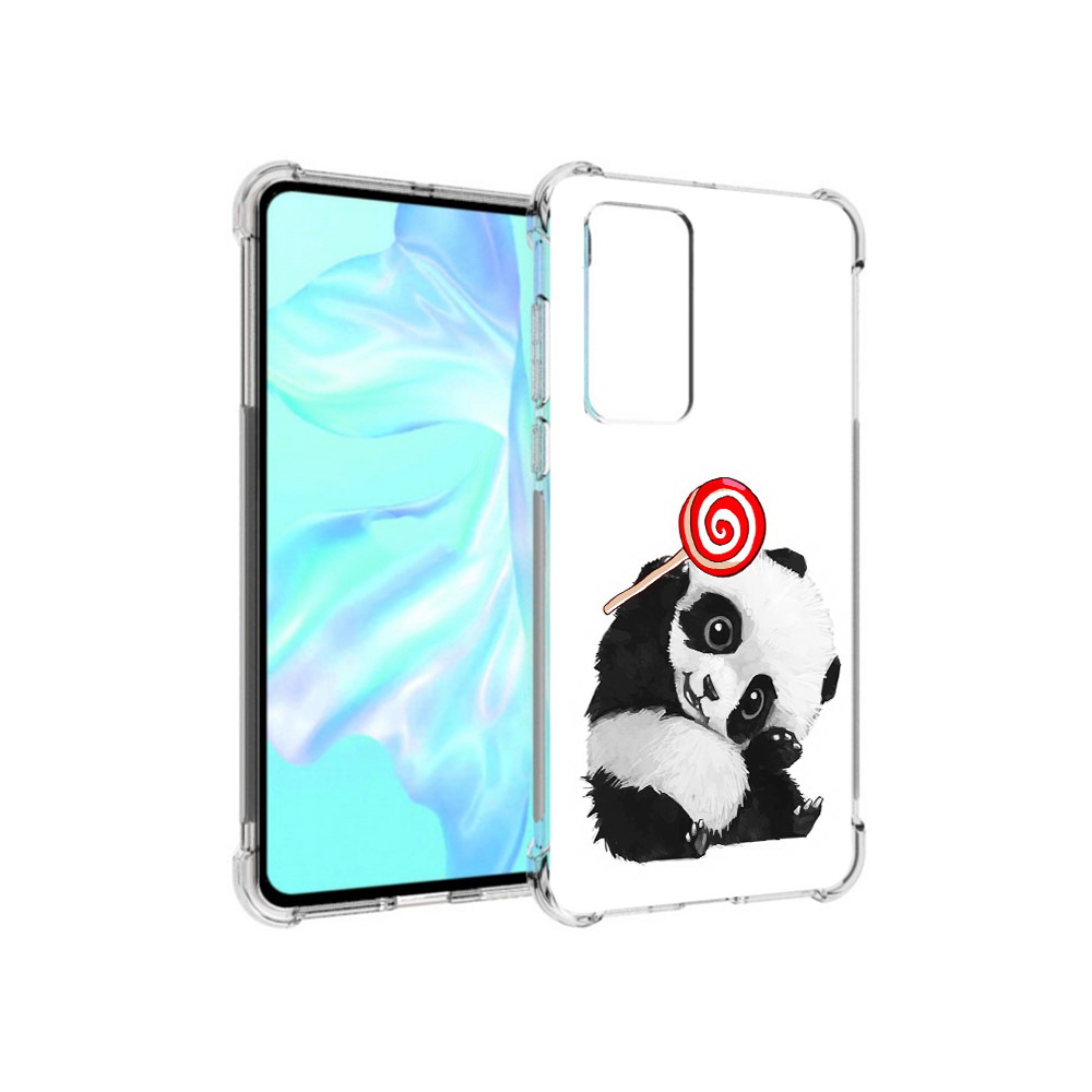 

Чехол MyPads Tocco для Huawei P40 панда с леденцом, Прозрачный, Tocco