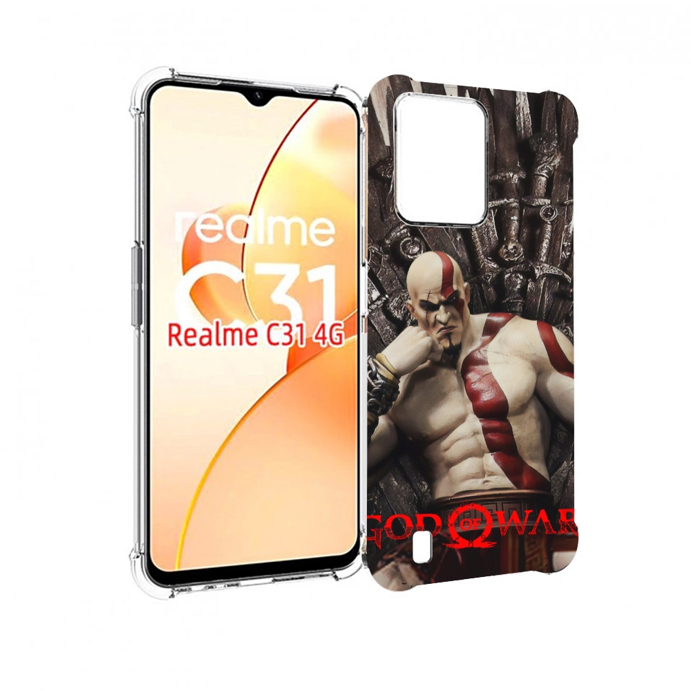 

Чехол MyPads God of War Кратос для OPPO Realme C31, Прозрачный, Tocco