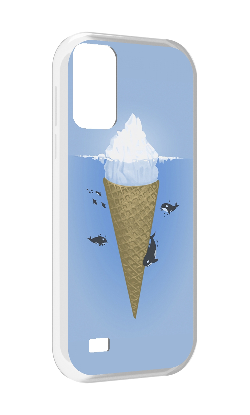 

Чехол MyPads мороженное-у-косаток для Oukitel C31, Прозрачный, Tocco