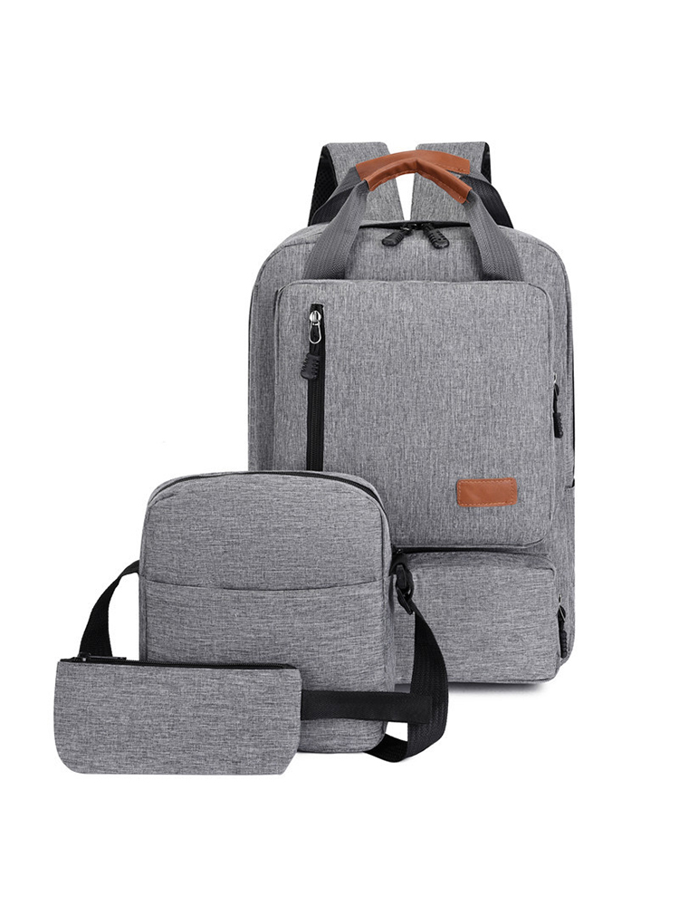 Комплект (рюкзак+сумка+клатч) унисекс URM М-D01321 серый