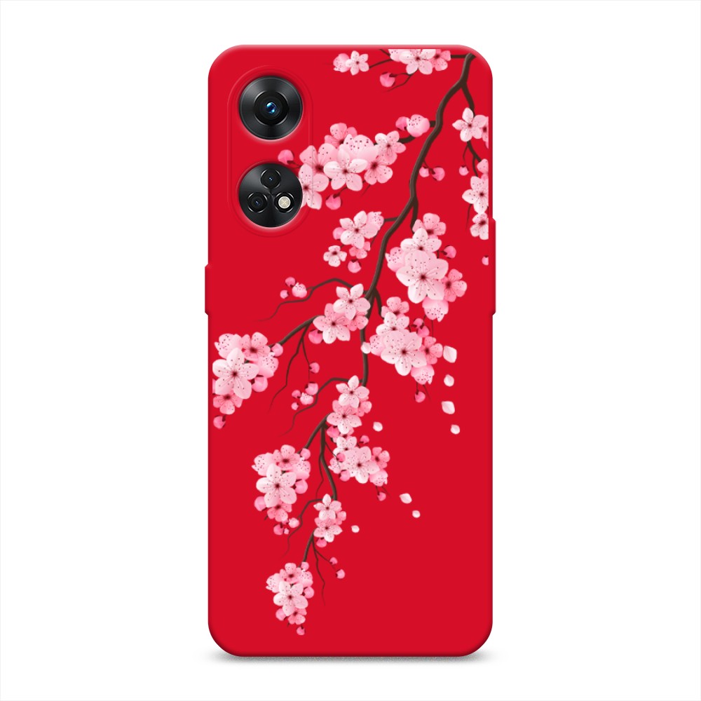 

Чехол Awog на OPPO Reno 8T 4G "Розовая сакура", Розовый;белый;коричневый, 2513253-1