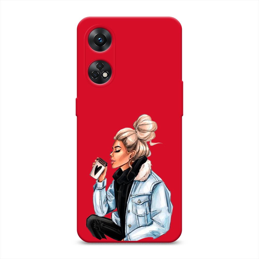 

Чехол Awog на Oppo Reno 8T 4G "Cute girl", Бежевый;черный;голубой, 2513253-1