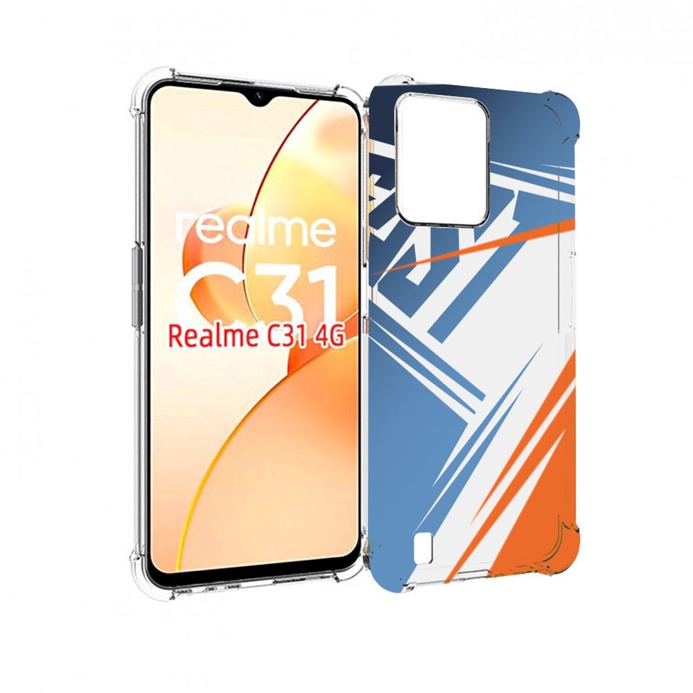 

Чехол MyPads Fast для OPPO Realme C31, Прозрачный, Tocco
