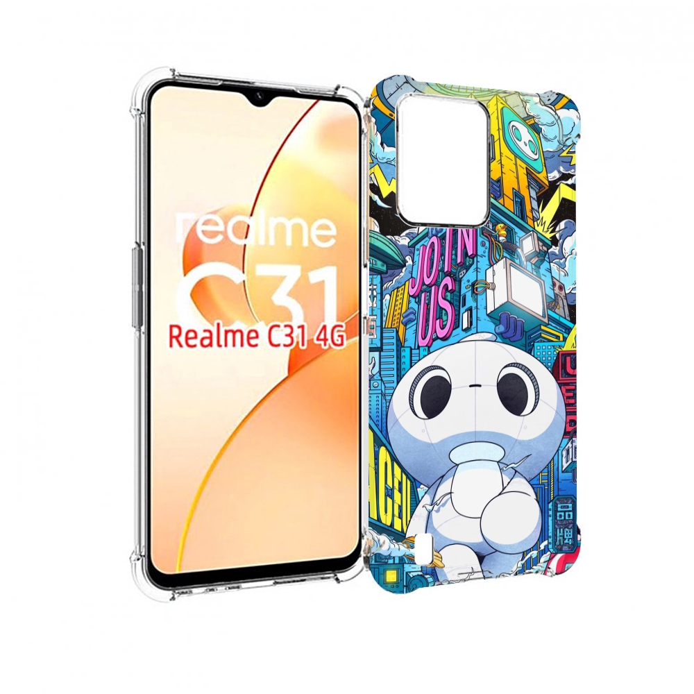 

Чехол MyPads FaceU для OPPO Realme C31, Прозрачный, Tocco