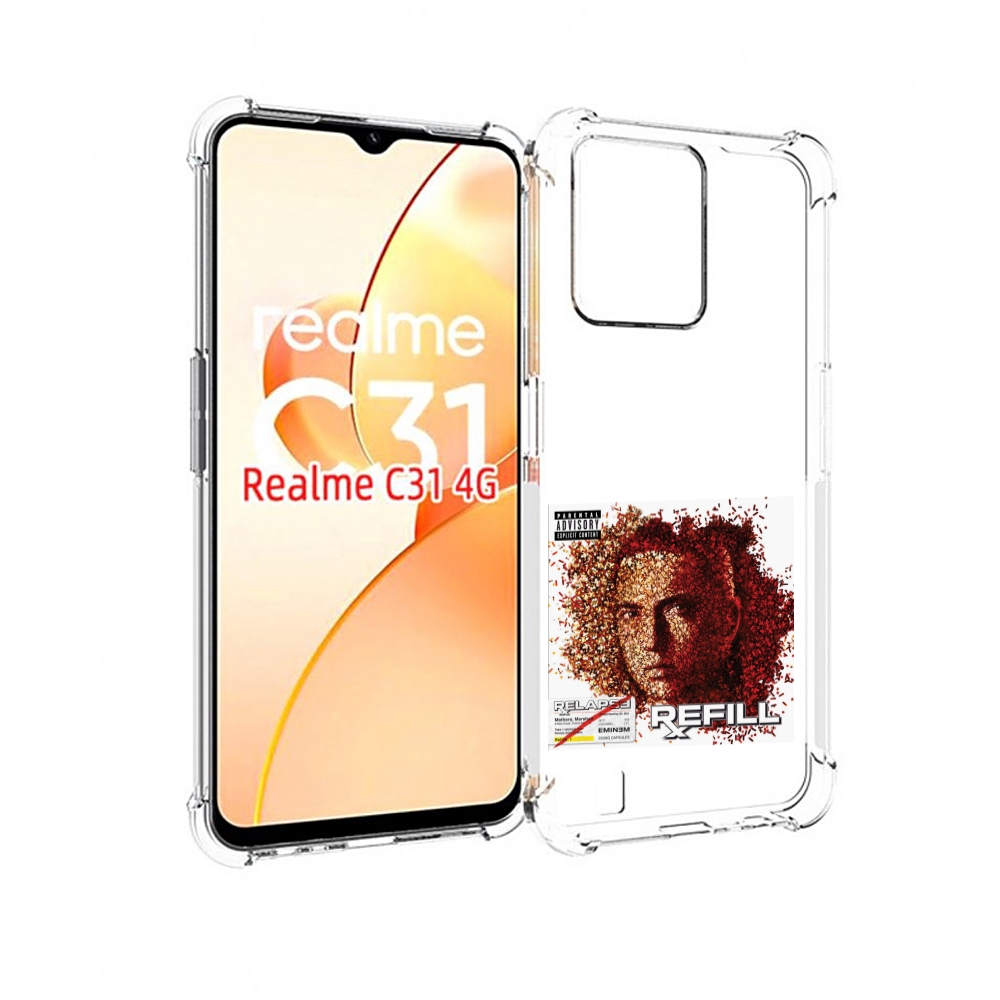 

Чехол MyPads Eminem RELAPSE, REFILL для OPPO Realme C31, Прозрачный, Tocco