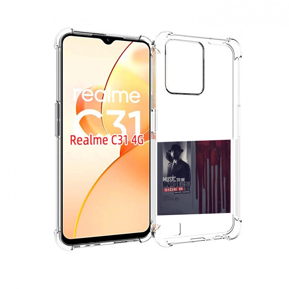 

Чехол MyPads Eminem MUSIC TO BE MURDERED BY для OPPO Realme C31, Прозрачный, Tocco