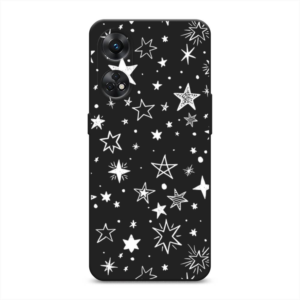 

Чехол Awog на Oppo Reno 8T 4G "Звездочки графика белая", Прозрачный;белый, 2513252-1
